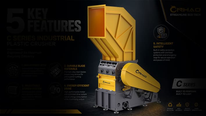 Improve Recycling Efficiency: 5 Key Features of an Industrial Plastic Crusher