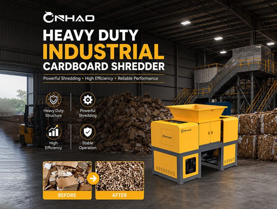 How Does a Double Rotor Shredder Recycle Cardboard Boxes?