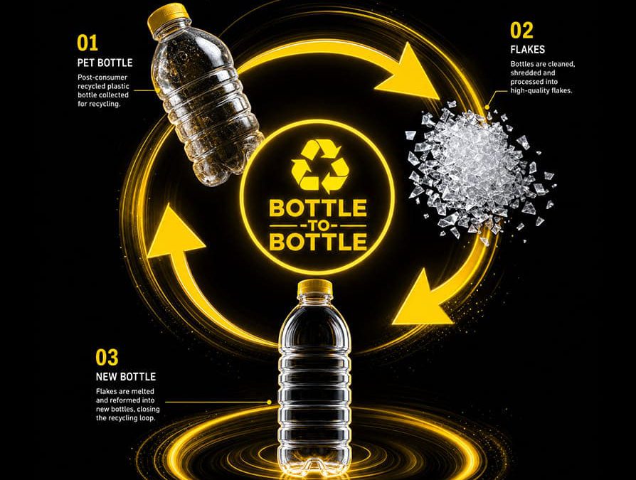 How to Produce High-Quality PET Flakes for Bottle-to-Bottle Recycling